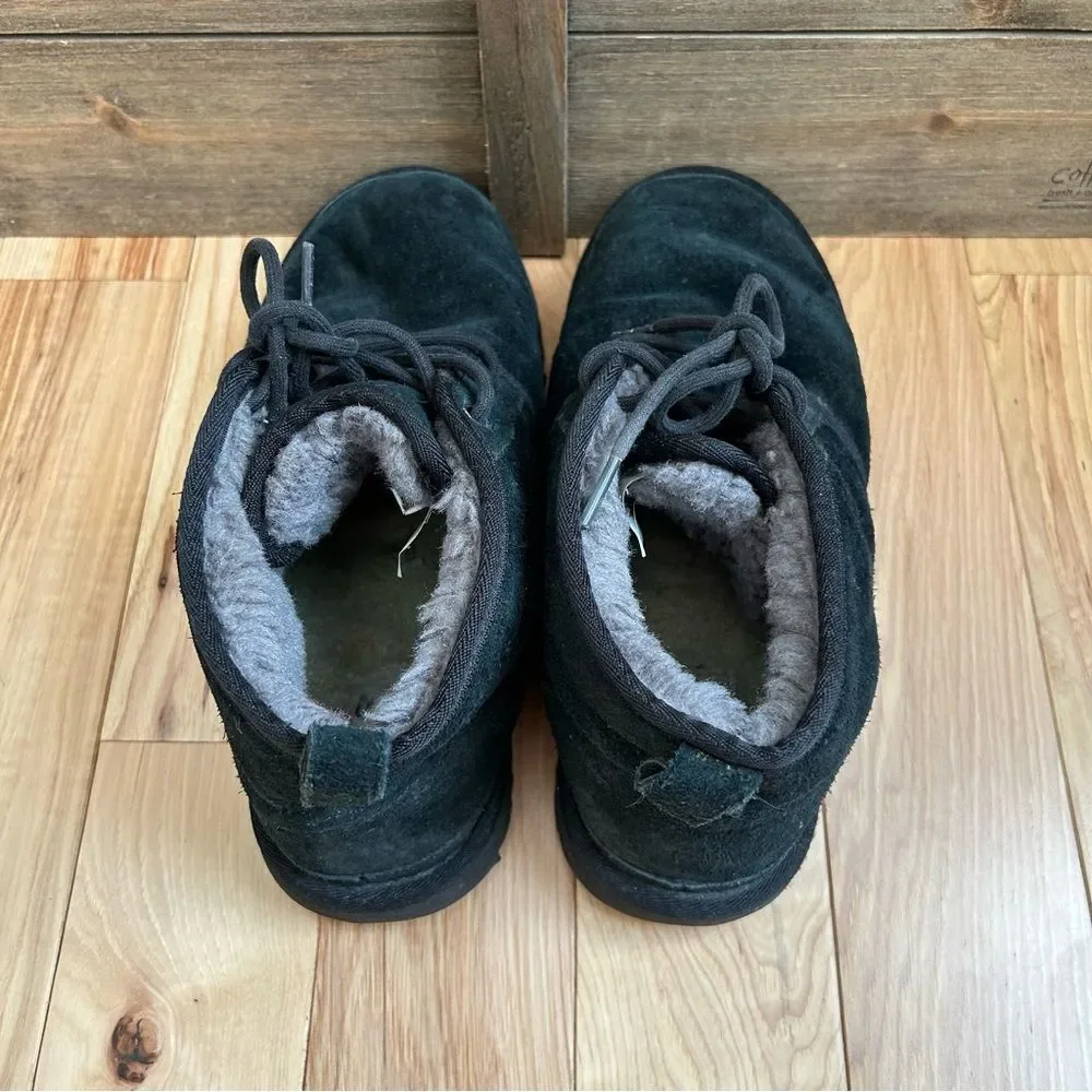 UGG Neumel Chukka Boot Black Suede Boots Men’s Sz 8